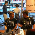 Reuben and Leighton at Live Podcast